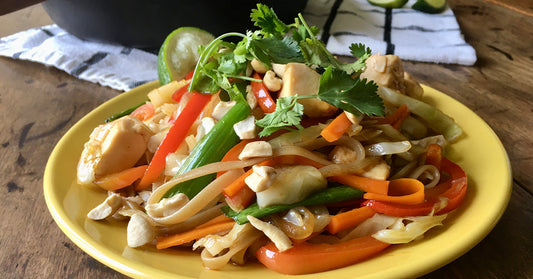 Pad Thaï Végétalien au Tofu et Noix de Cajou