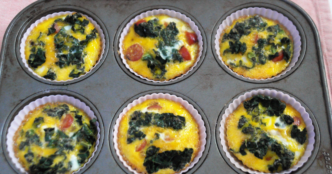 Mini-omelettes sur le pouce - Avec option paléo - La Boite à Grains