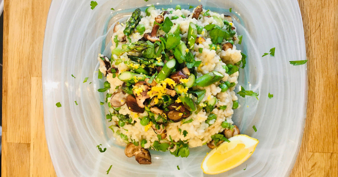 Risotto Printanier à l'Eau d'Érable - La Boite à Grains