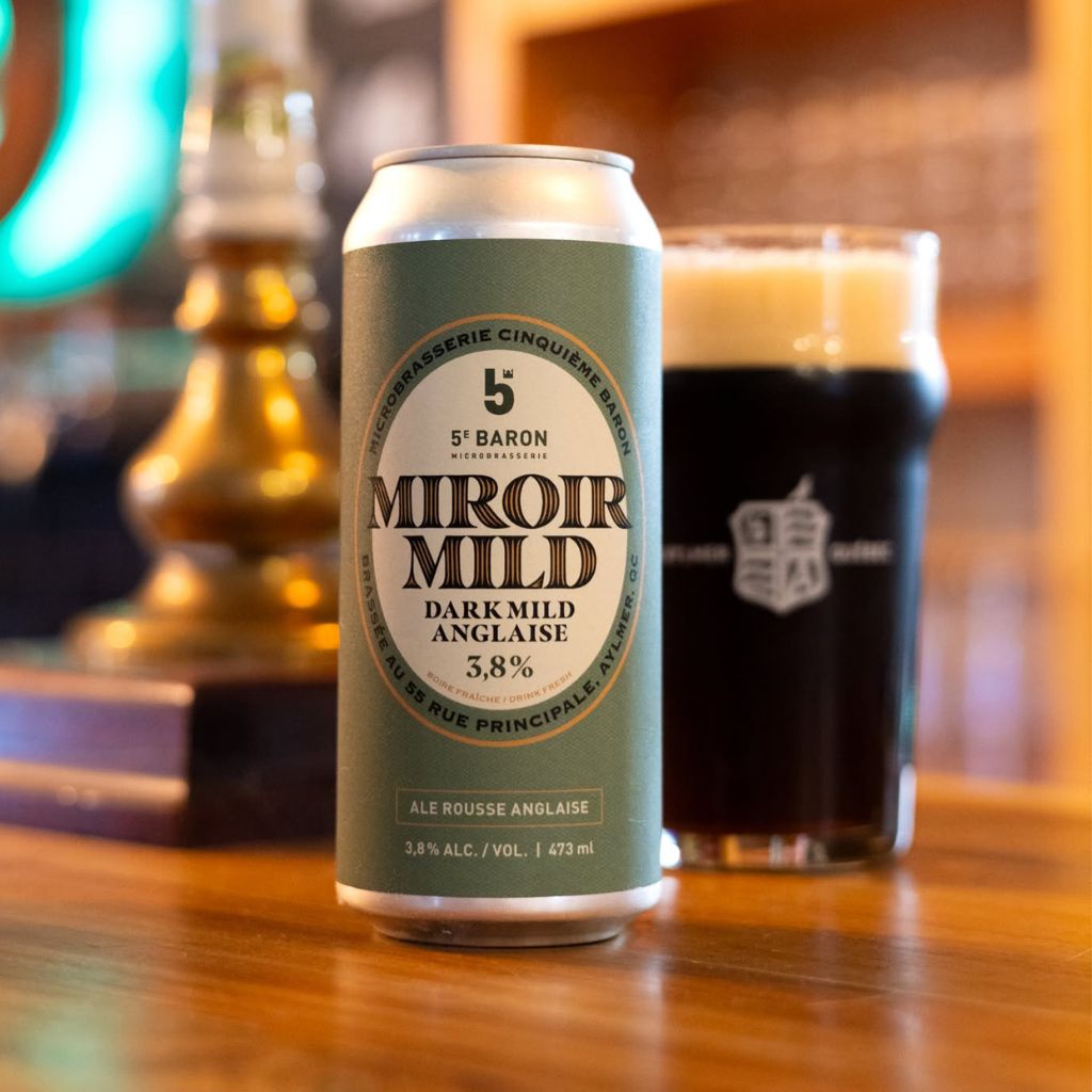 bière Miroir Mild Dark Mild anglaise 5e Baron - La Boite à Grains