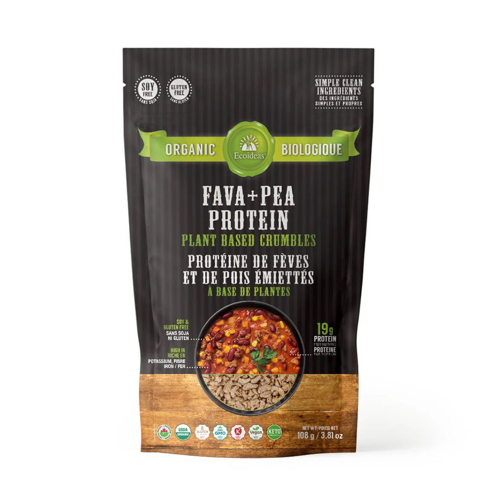 ecoideas protéine de fèves et de pois émiettés biologique - La Boite à Grains