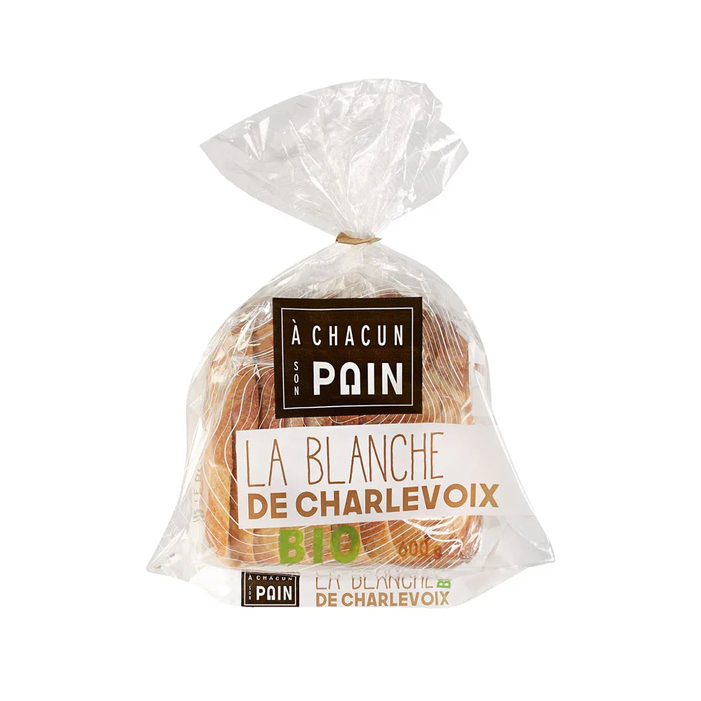 miche de pain la blanche de Charlevoix biologique À chacun son pain - La Boite à Grains