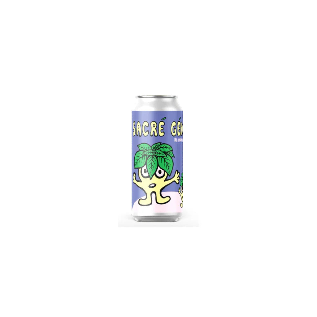 À La Dérive white Sacré Génois beer with basil 473 ml - La Boite à Grains