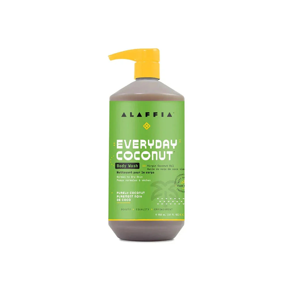 alaffia every coconut pure coconut body wash 950 ml grain box