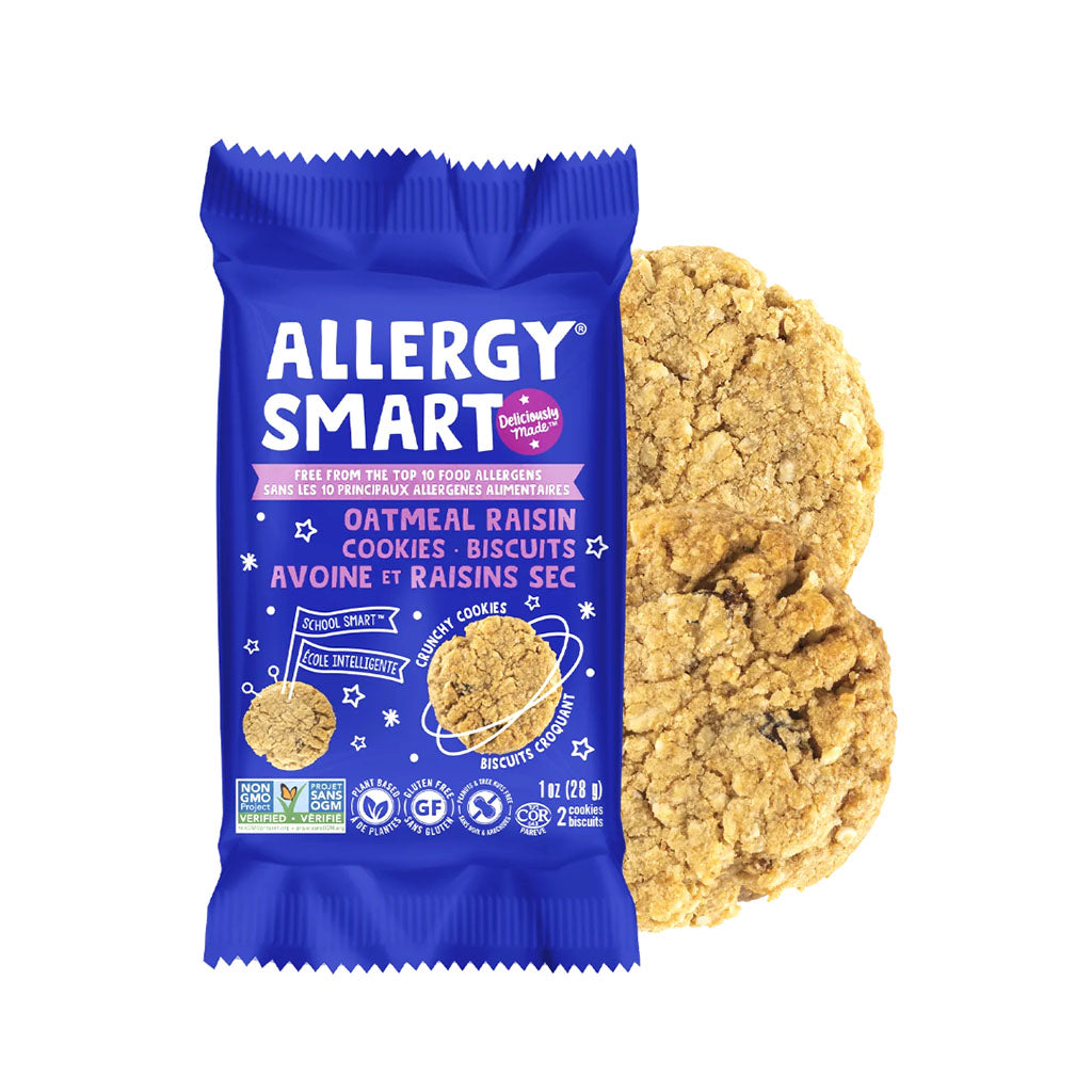 biscuits avoine et raisins secs Allergy Smart - La Boite à Grains