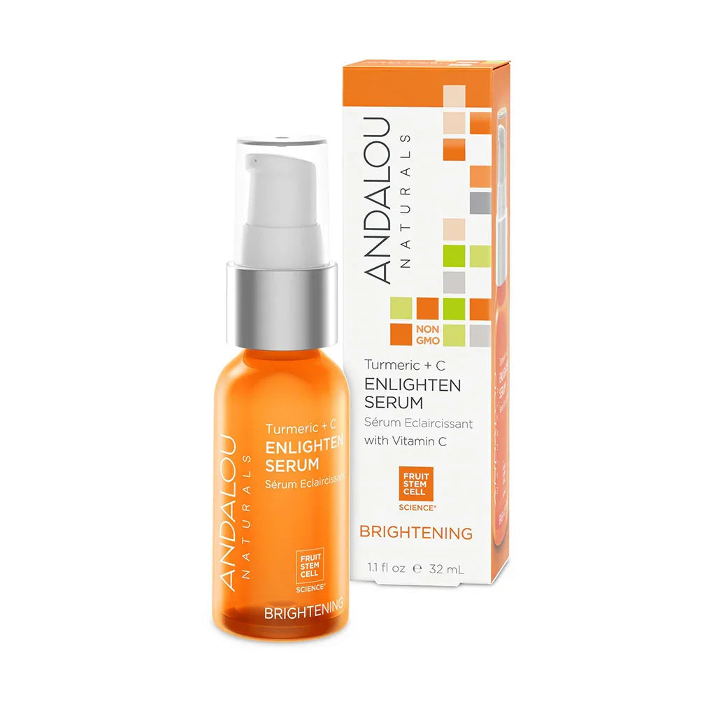 vitamin C and turmeric brightening serum Brightening Andalou Naturals - La Boite à Grains
