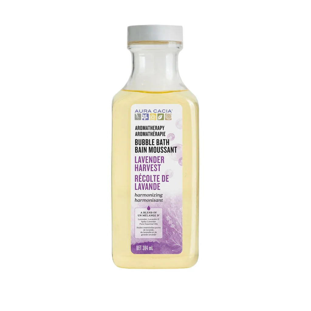 aura cacia bain moussant harmonisant récolte de lavande 384 ml