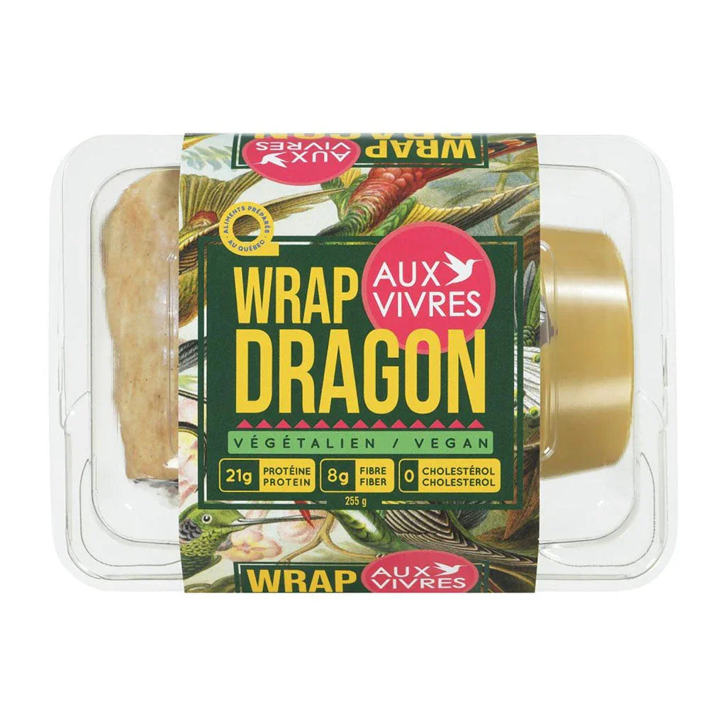 wrap dragon végétalien Aux Vivres - La Boite à Grains