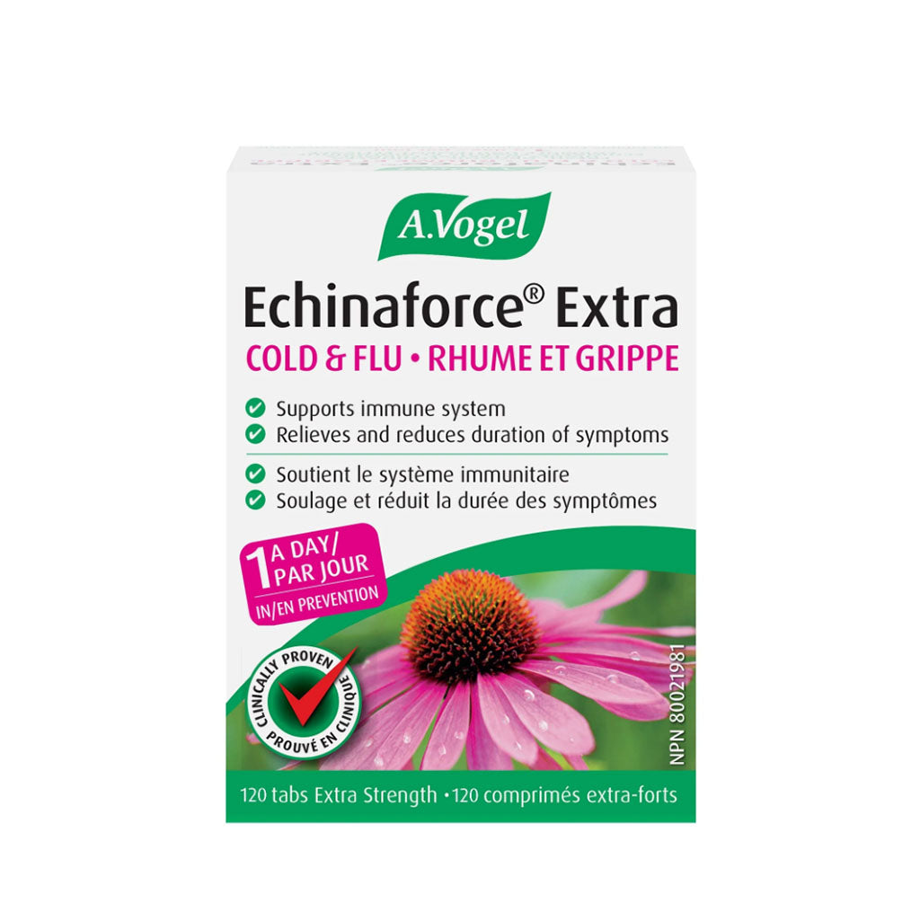 a. vogel echinaforce extra rhume et grippe prévention 120 comprimés