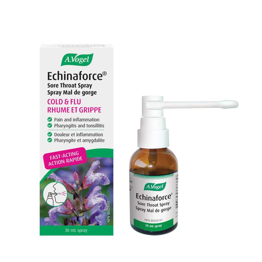 a. vogel echinaforce spray mal de gorge rhume et grippe action rapide 30 ml