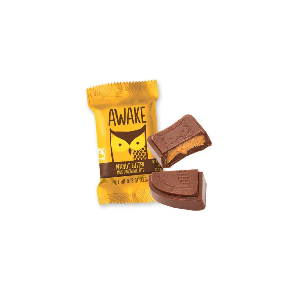 Milk Chocolate and Peanut Butter with Caffeine Awake - La Boite à Grains