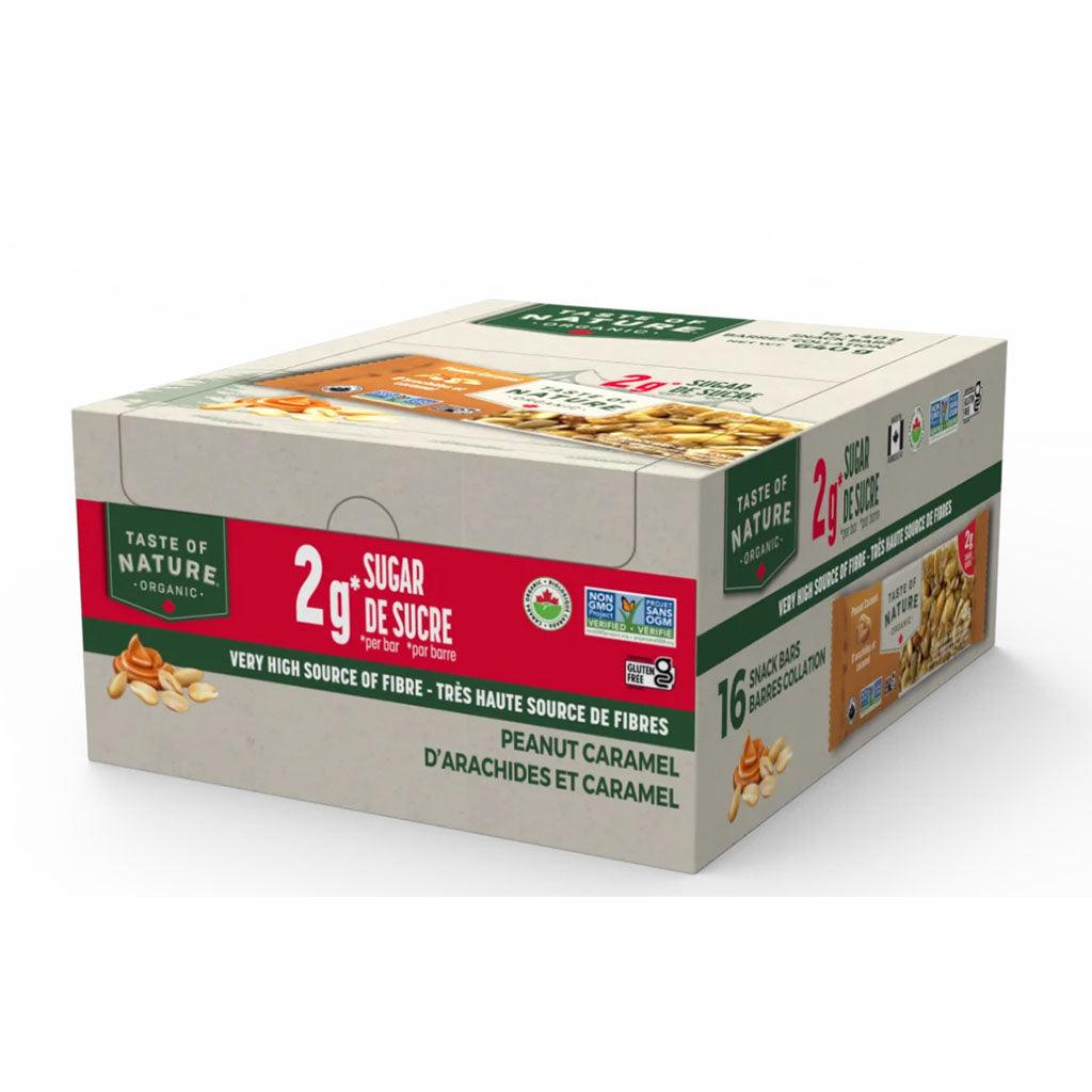 Barre Collation Arachides et Caramel Bio Taste of Nature - La Boite à Grains