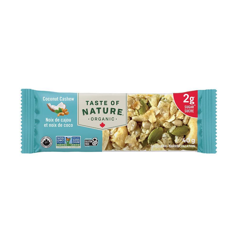Taste of Nature Organic Cashew and Coconut Snack Bar - La Boite à Grains