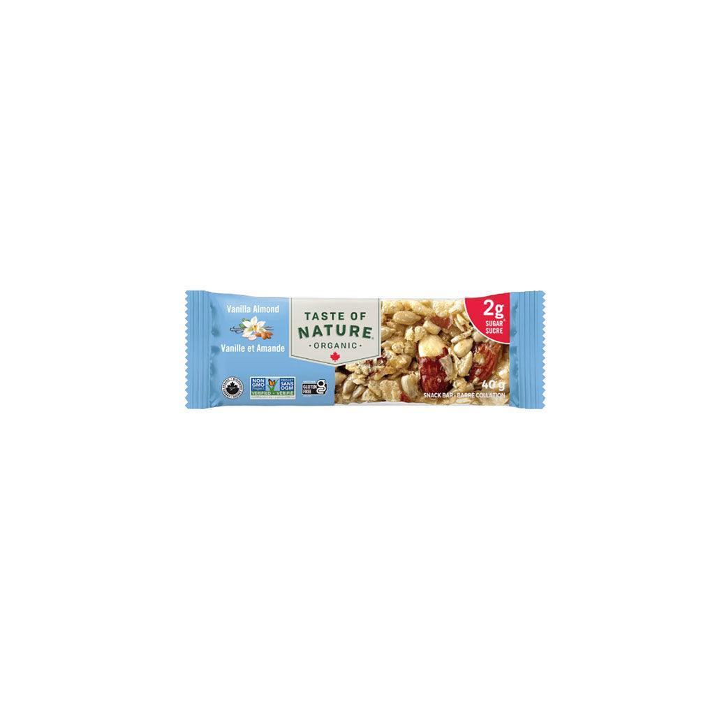 Barre Collation Vanille et Amande Bio Taste of Nature - La Boite à Grains