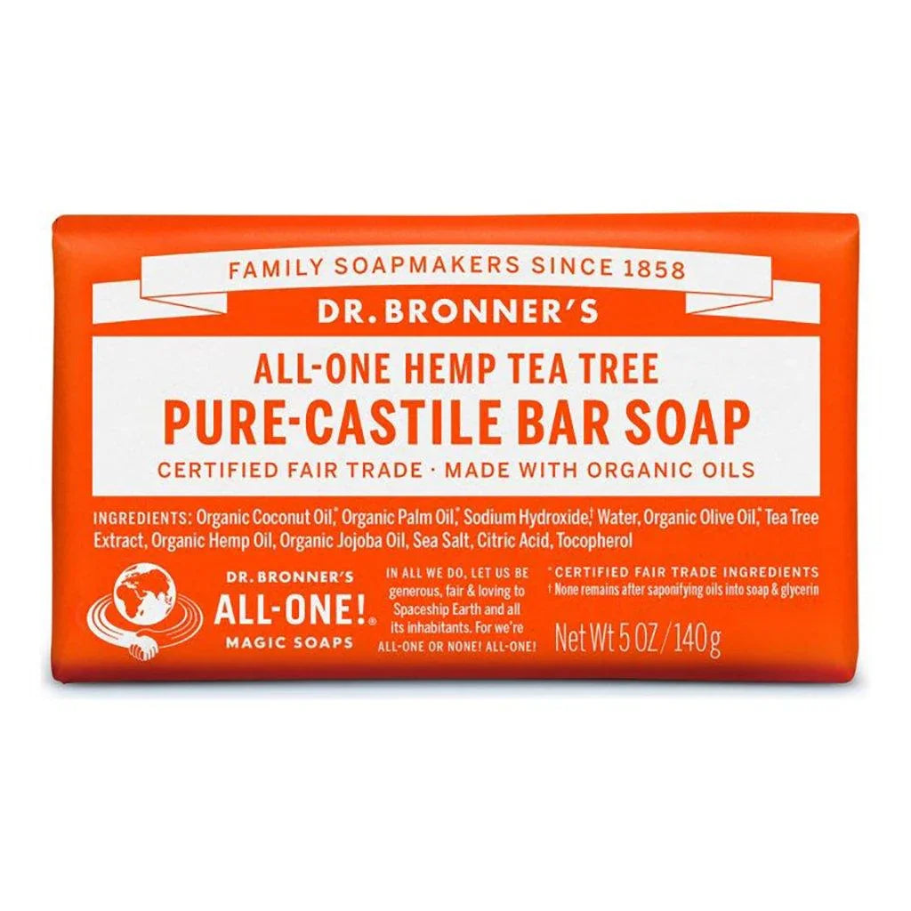 Barre de Savon de Castille Pur - Arbre à Thé Dr. Bronner's - La Boite à Grains