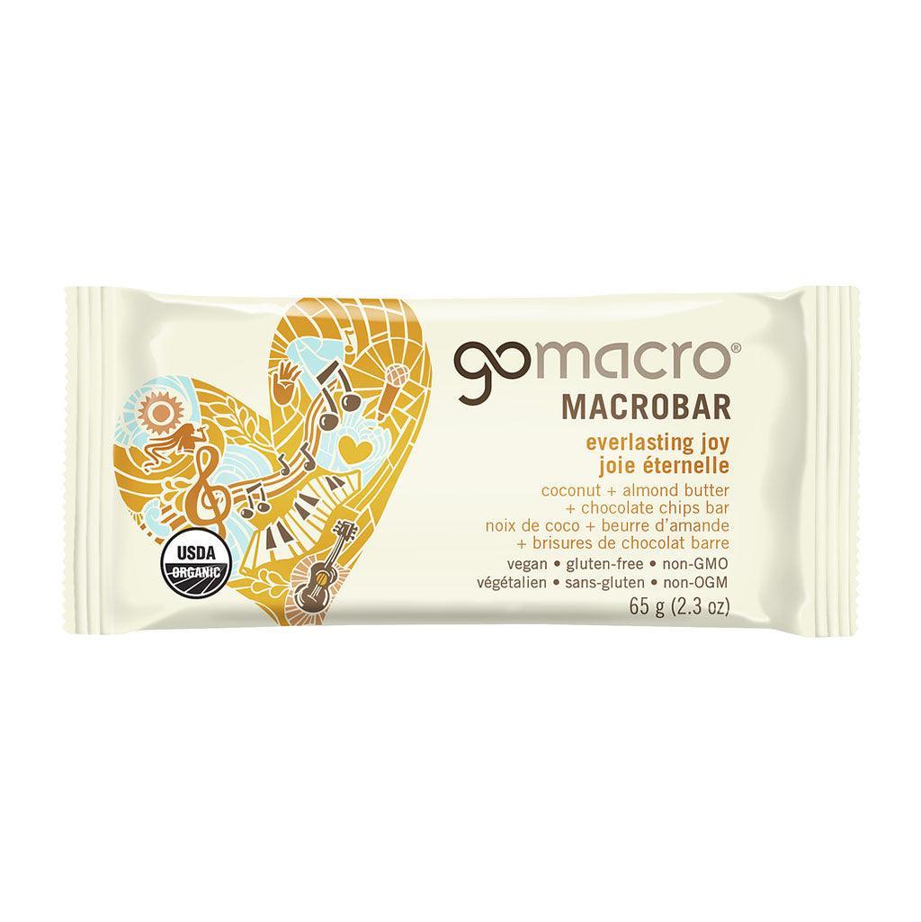 Everlasting Joy Bar Coconut Almond Butter Chocolate Chips GoMacro - La Boite à Grains