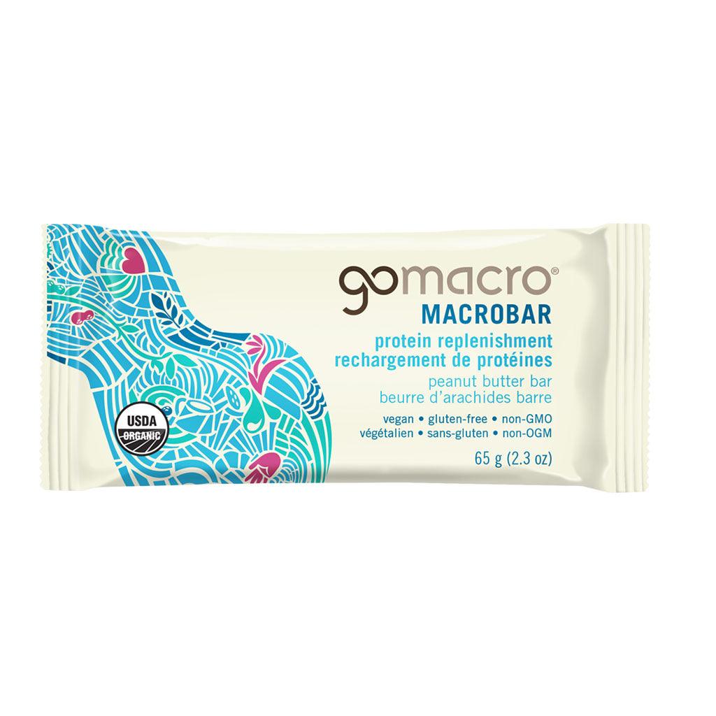 Barre Rechargement de Protéines Beurre d'Arachides GoMacro - La Boite à Grains