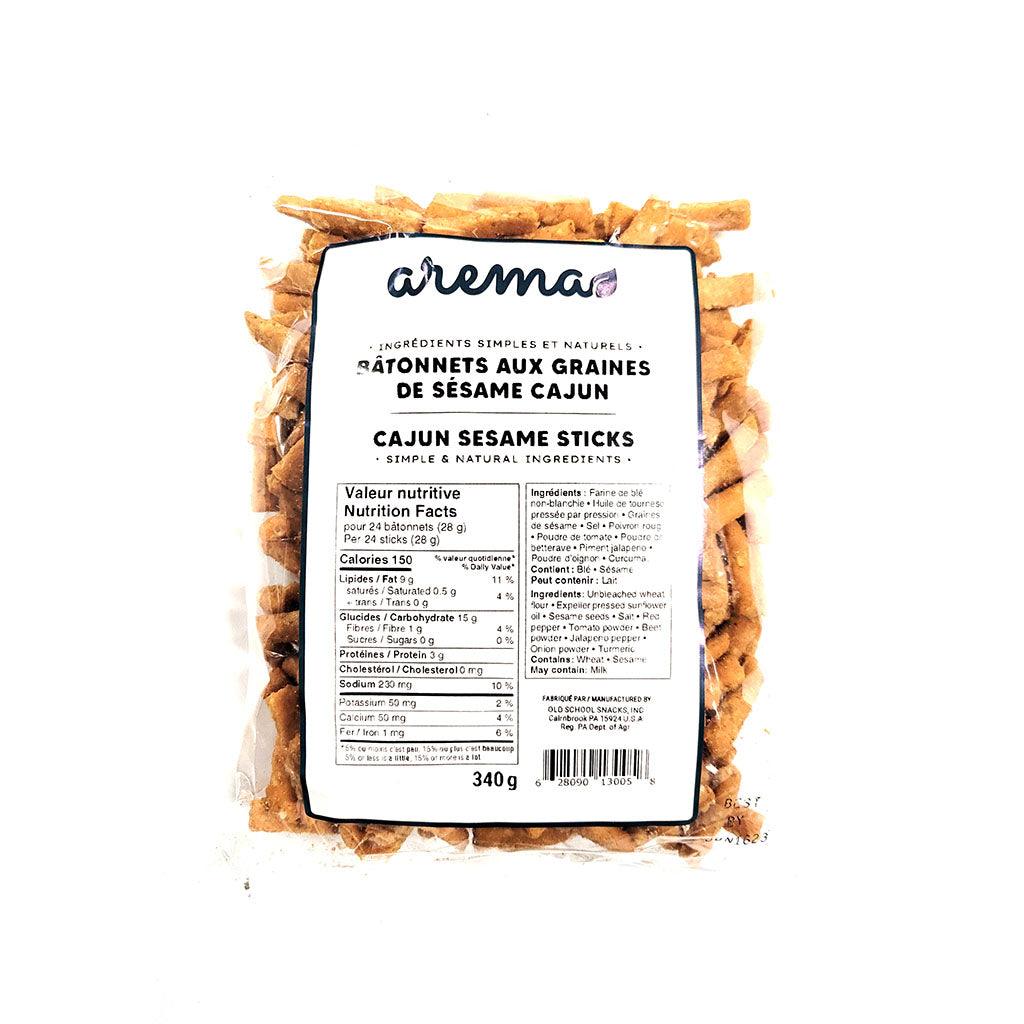 Bâtonnets aux Graines de Sésame Cajun Arema - La Boite à Grains