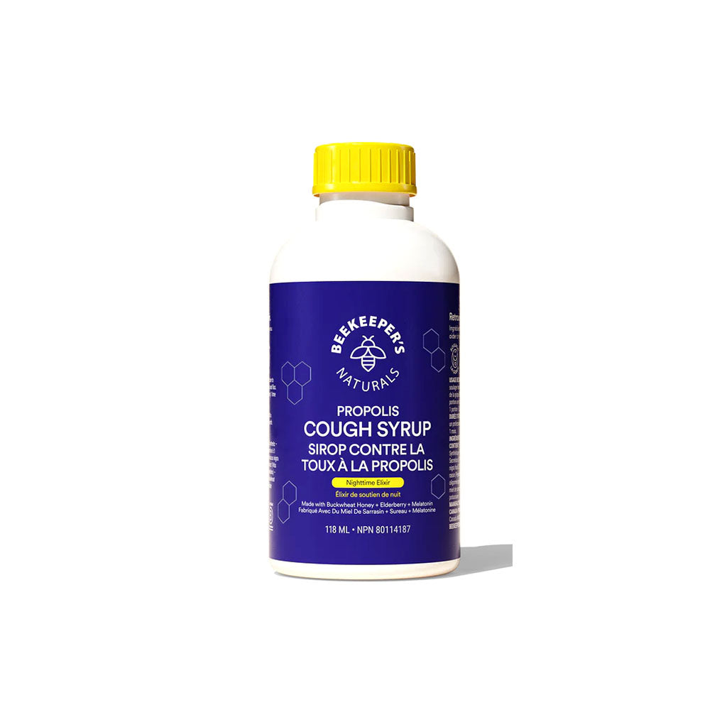 beekeeper's naturals sirop contre la toux à la propolis élixir de nuit - La Boite à Grains