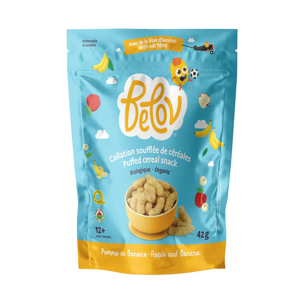 Belov Apple Banana Cereal Puffed Snack - La Boite à Grains