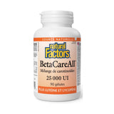 BetaCareAll 25000 UI Mélange de Caroténoïdes Natural Factors - La Boite à Grains