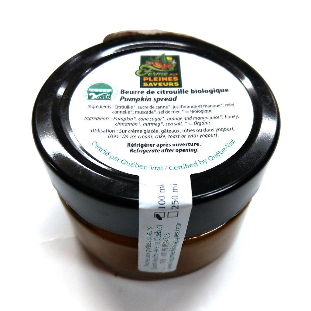 Beurre de Citrouille Biologique Ferme aux Pleines Saveurs - La Boite à Grains