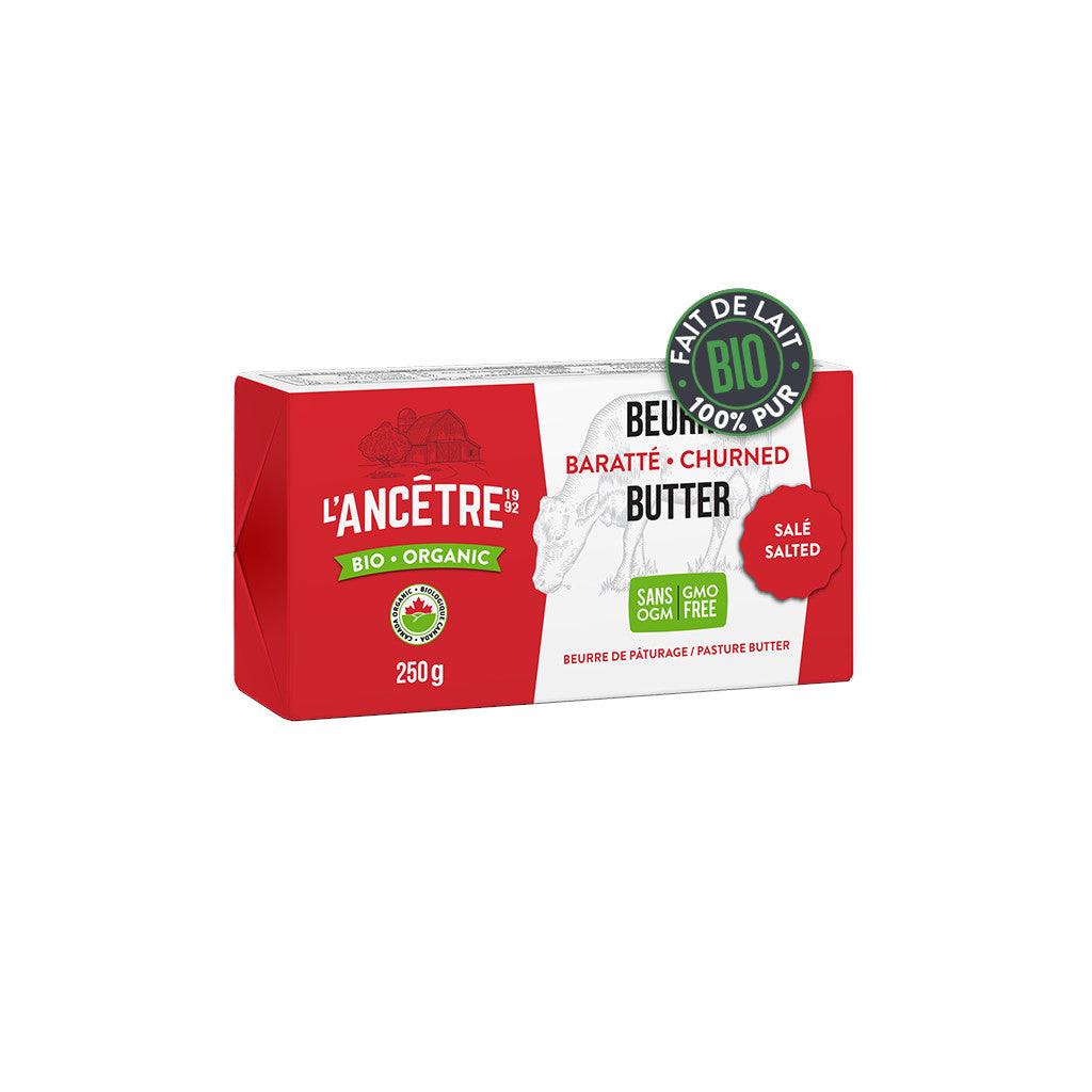 Beurre Salé Biologique L'Ancêtre - La Boite à Grains
