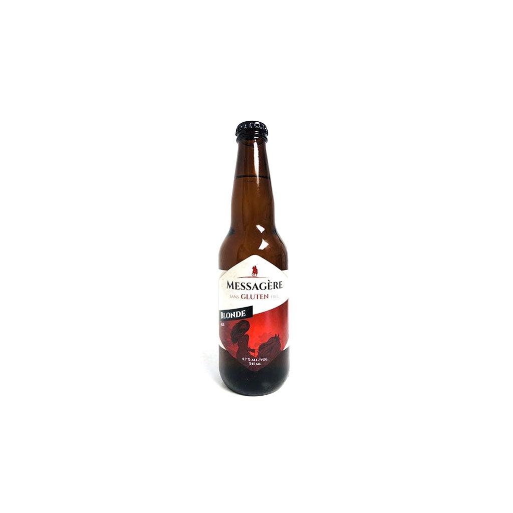 Bière Messagère Blonde Sans Gluten Microbrasserie Nouvelle-France - La Boite à Grains