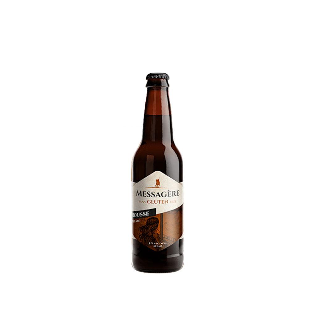 Bière Messagère Rousse Sans Gluten Microbrasserie Nouvelle-France - La Boite à Grains