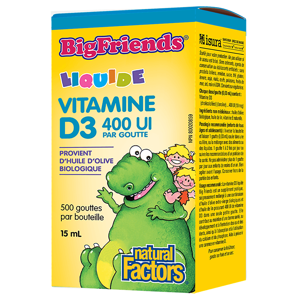 Big Friends Vitamine D3 Natural Factors - La Boite à Grains