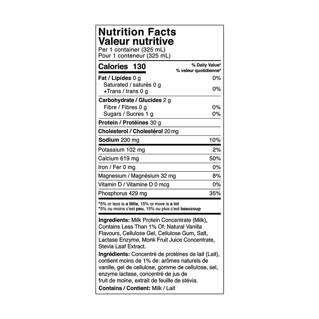 BioSteel protein drink vanilla milkshake - La Boite à Grains