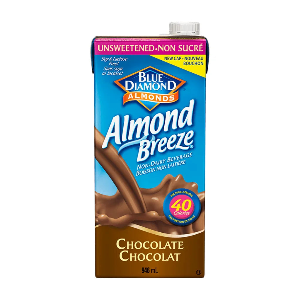 Boisson aux Amandes et Chocolat Non Sucrée Almond Breeze - La Boite à Grains