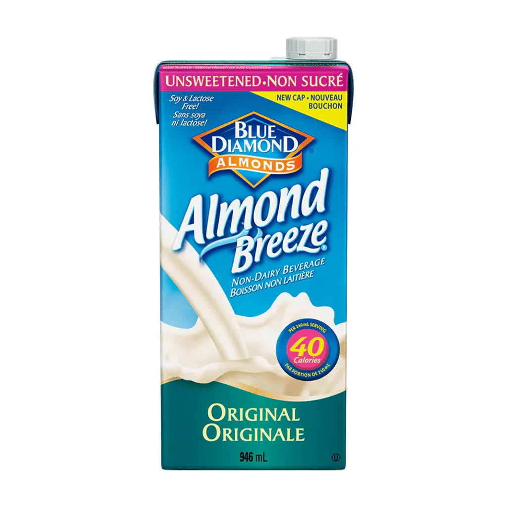 Boisson aux Amandes Non Sucrée Sans Soya Almond Breeze - La Boite à Grains