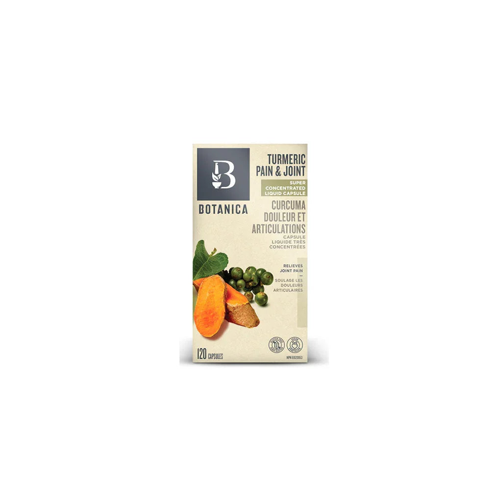 botanica curcuma douleur et articulations 120 capsules