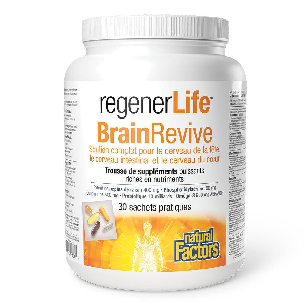 BrainRevive RegenerLife Natural Factors - La Boite à Grains
