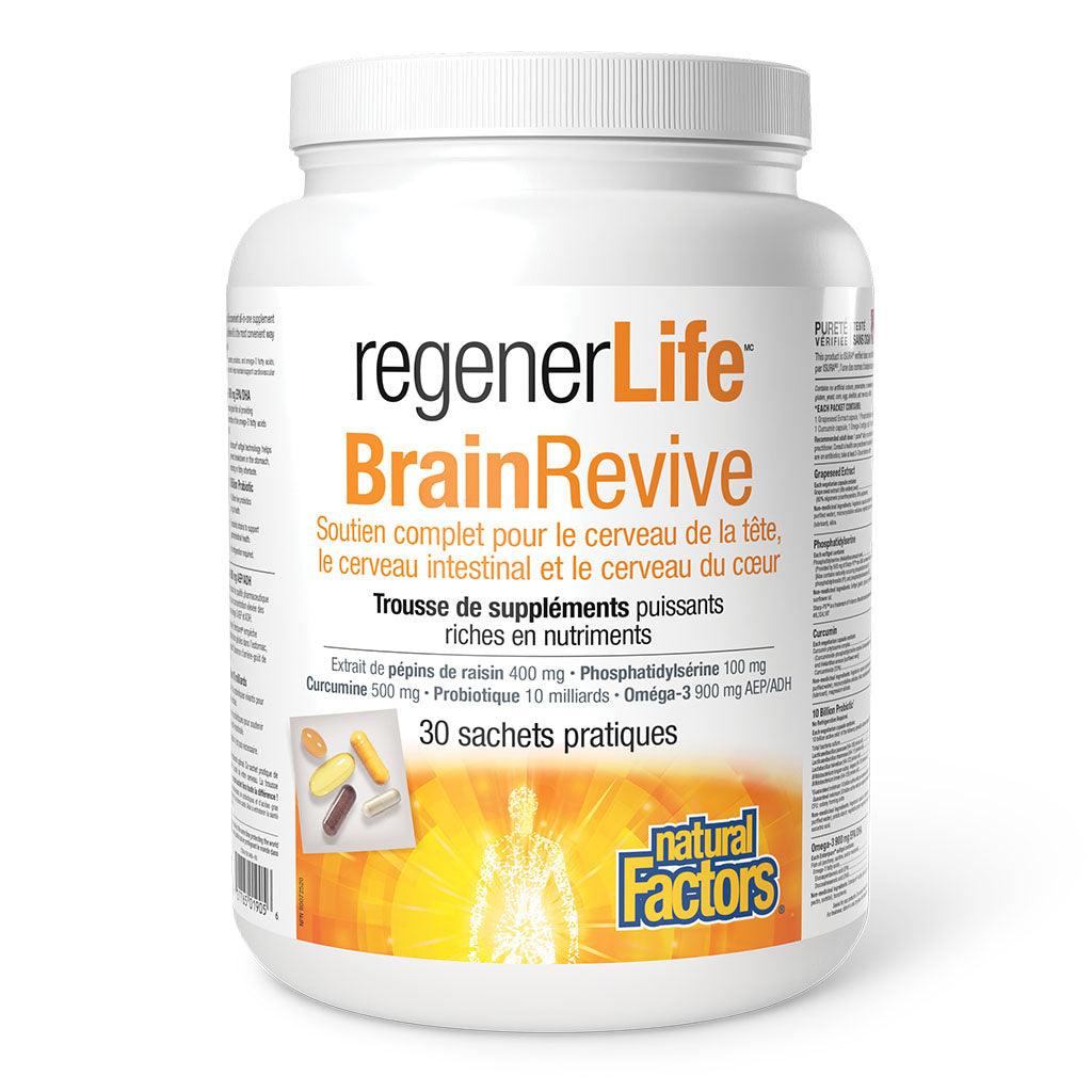 BrainRevive RegenerLife Natural Factors - La Boite à Grains