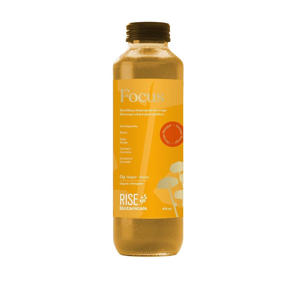 Focus Orange Mango Rise Kombucha Sparkling Adaptogenic Beverage - La Boite à Grains