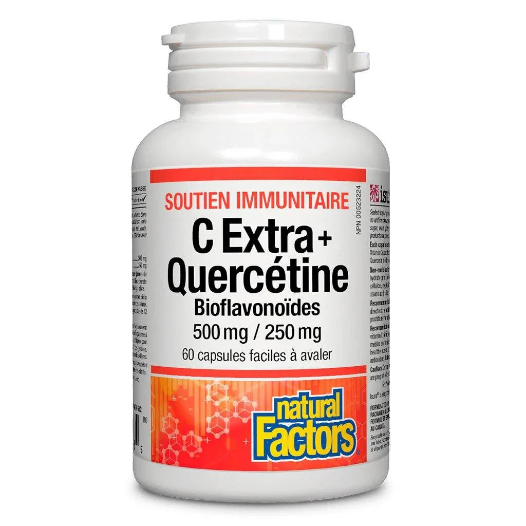 C Extra+ Quercetin Natural Factors - La Boite à Grains