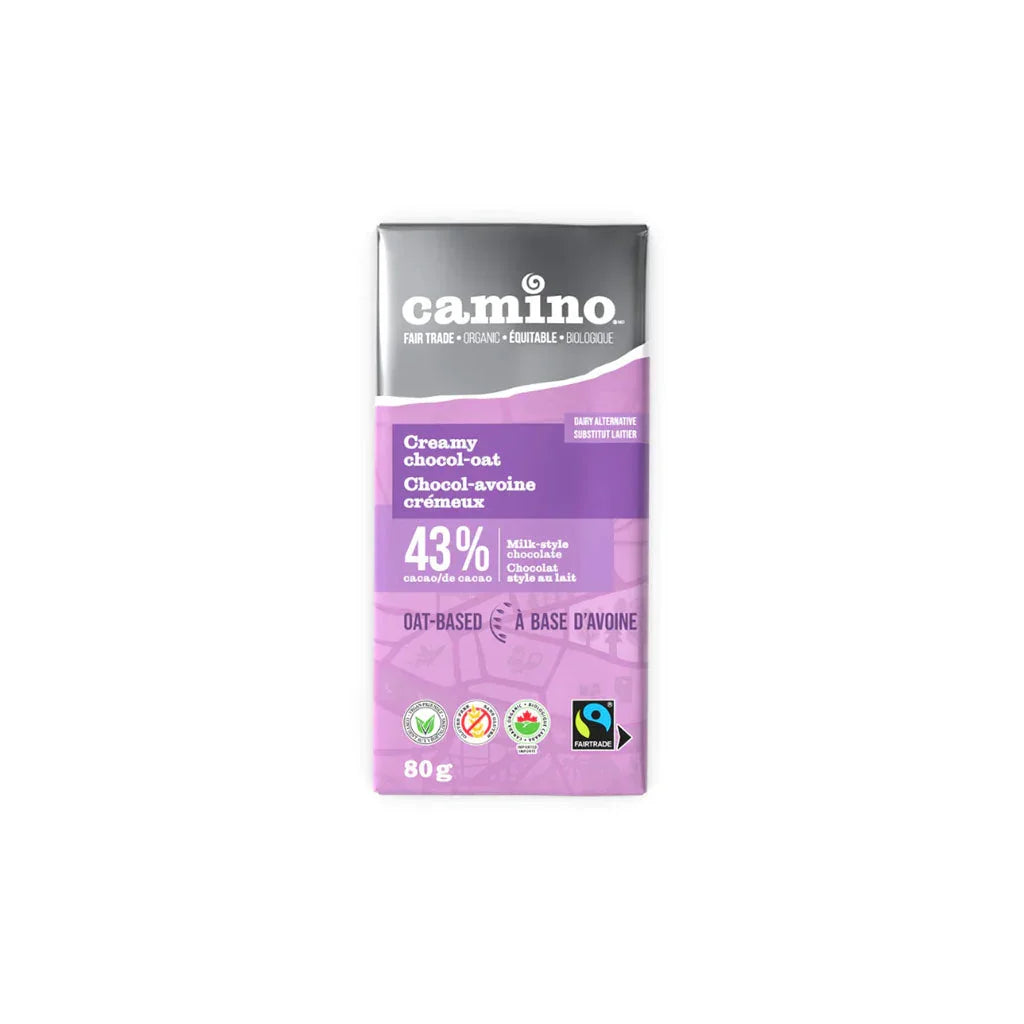 camino chocolat avoine crémeux base avoine biologique 80 g