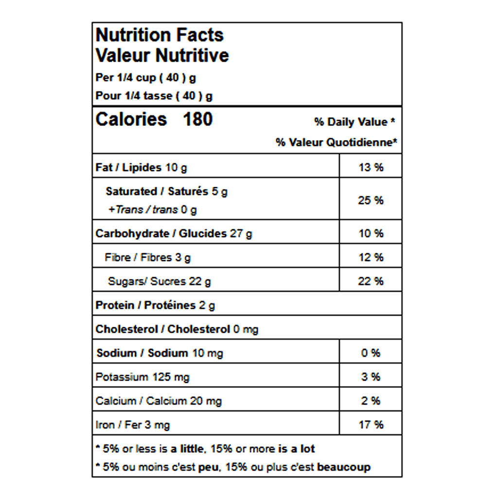 Canneberges Enrobées de Chocolat Noir (Vrac) La Boite à Grains Vrac - La Boite à Grains