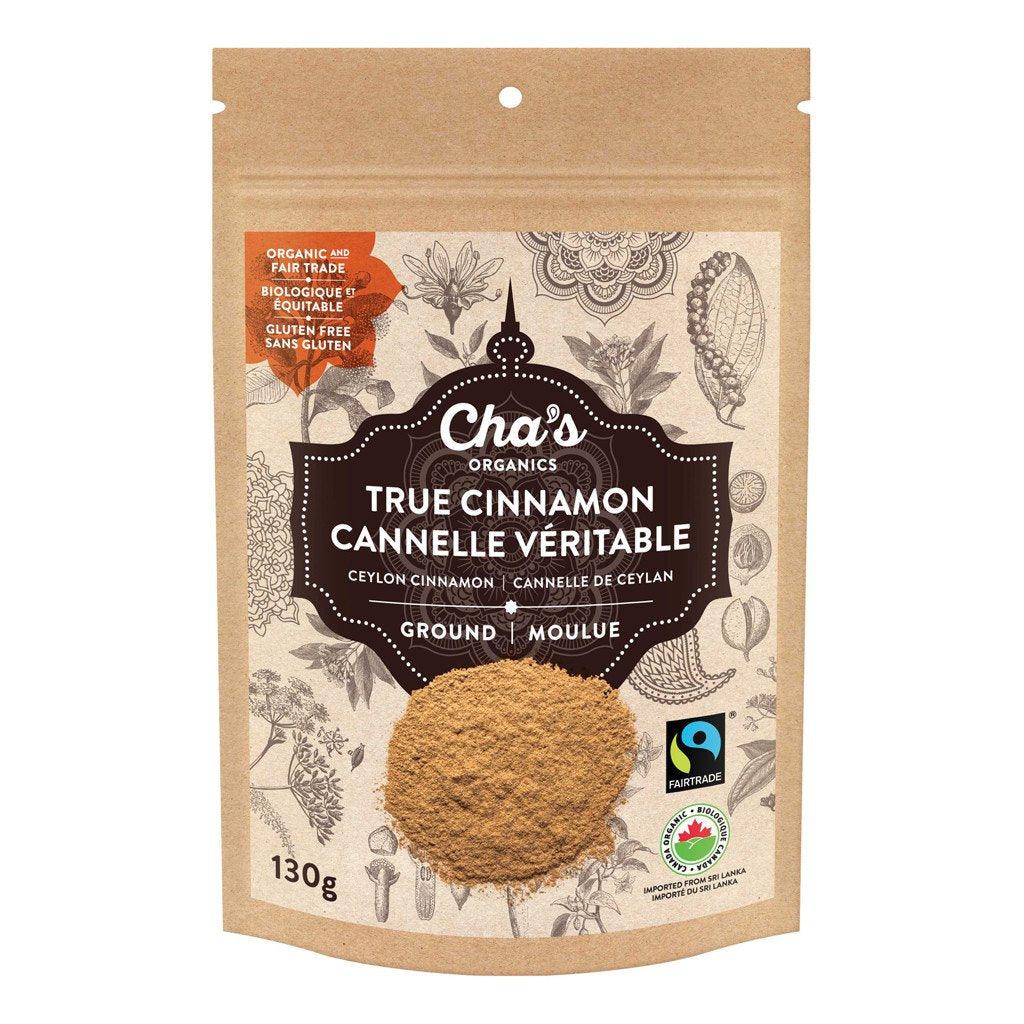 Cannelle de Ceylan Véritable Moulue Biologique Cha's Organics - La Boite à Grains