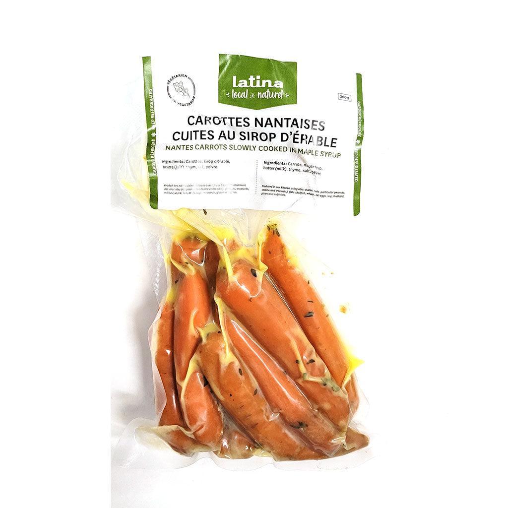 Carottes Nantaises Cuites au Sirop d'Érable Latina - La Boite à Grains