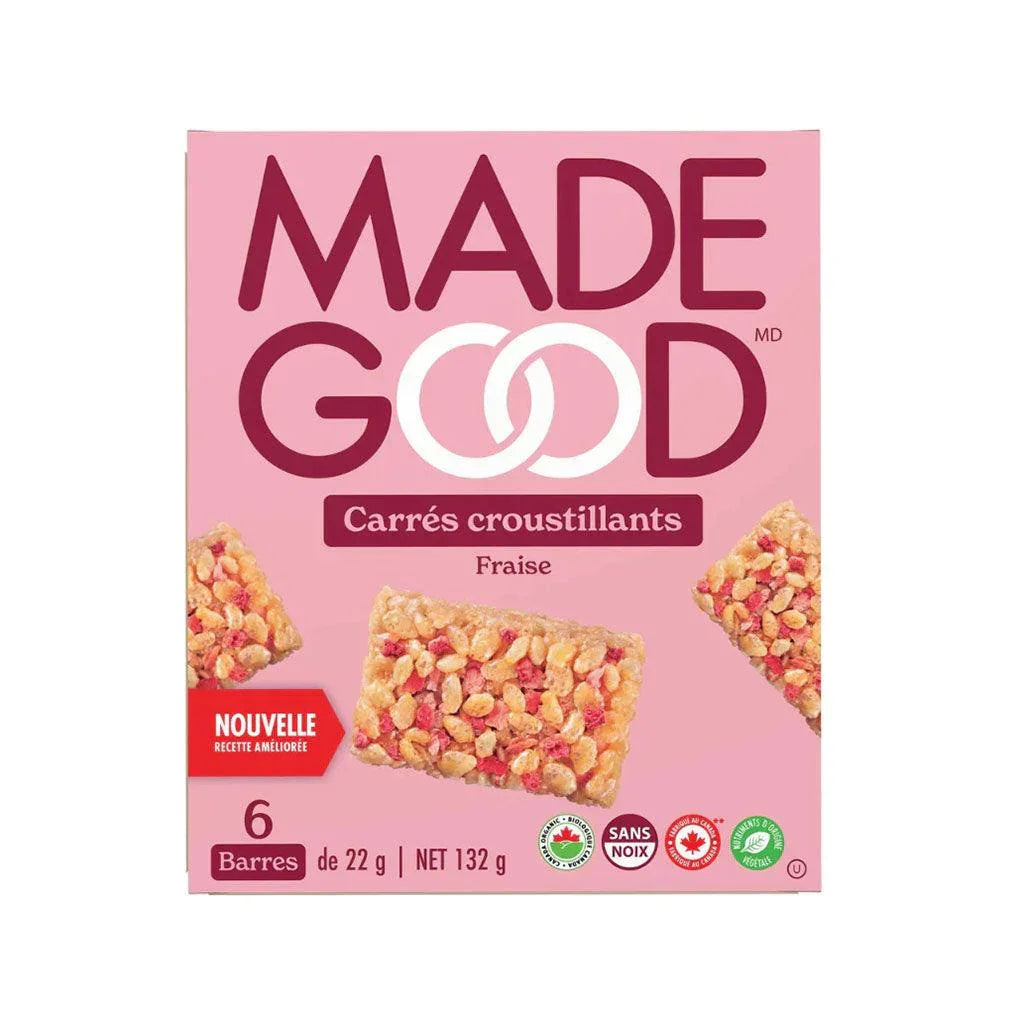 Made Good Strawberry Crispy Squares - La Boite à Grains