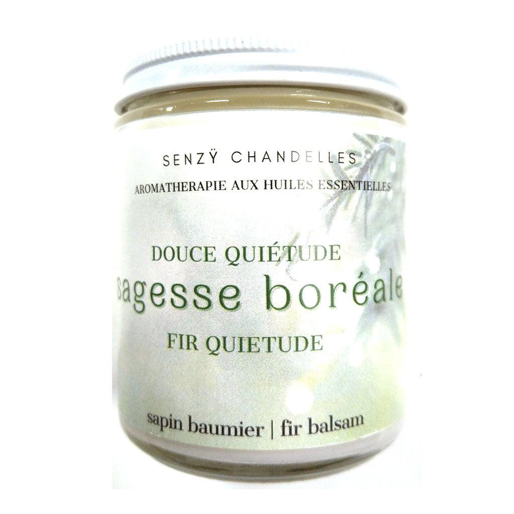 Chandelle de Soya Sagesse Boréale Collection Zen Senzy - La Boite à Grains