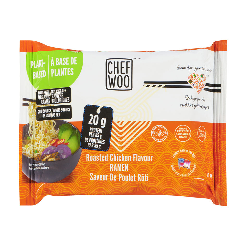 chef woo ramen saveur de poulet rôti 85 g