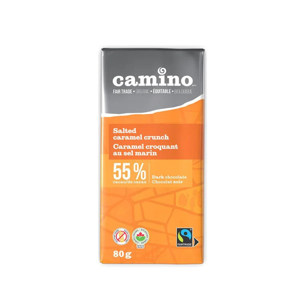 Dark Chocolate 55% Crunchy Caramel with Sea Salt Camino - La Boite à Grains