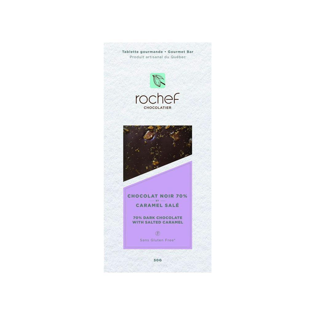 70% Dark Chocolate and Salted Caramel Rochef Chocolatier - La Boite à Grains