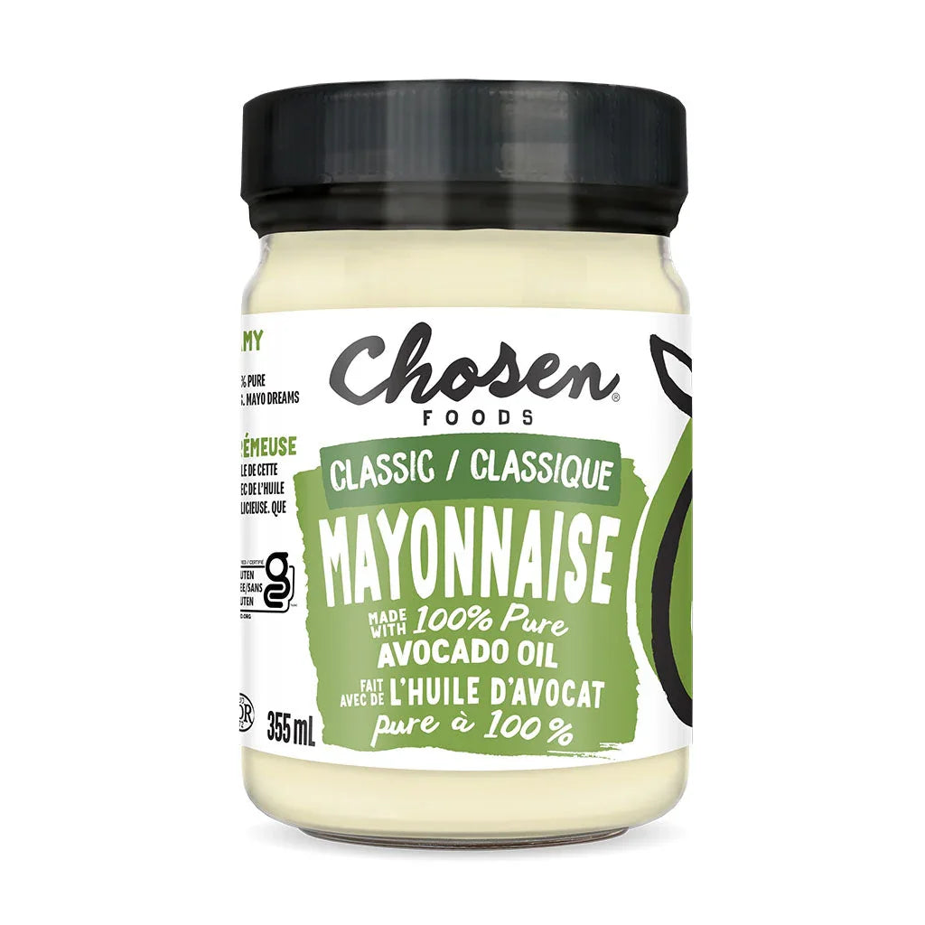 chosen foods classic mayonnaise avocado oil 355 ml