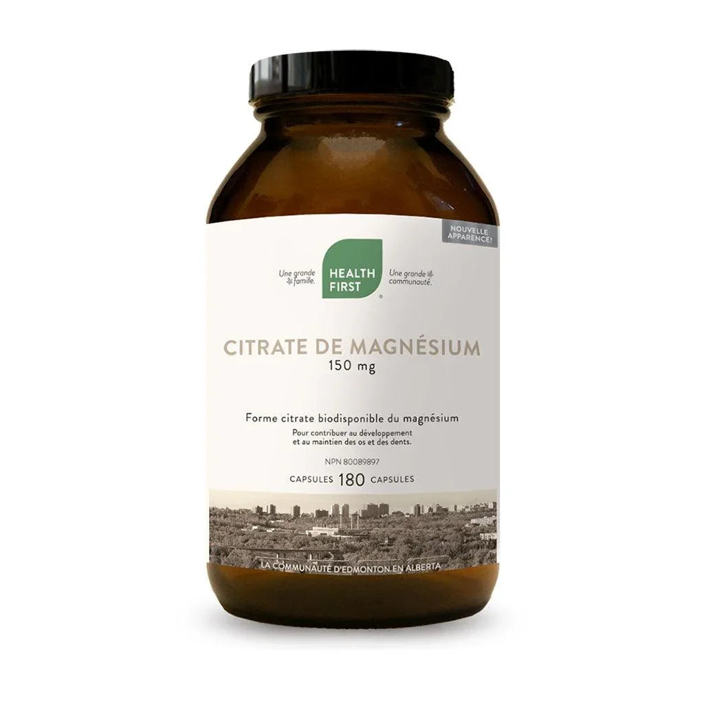 Citrate de Magnésium Health First - La Boite à Grains