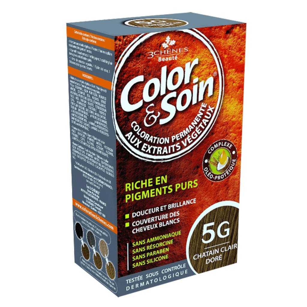 Coloration Permanente Color & Soin Châtain Clair Doré Color & Soin - La Boite à Grains